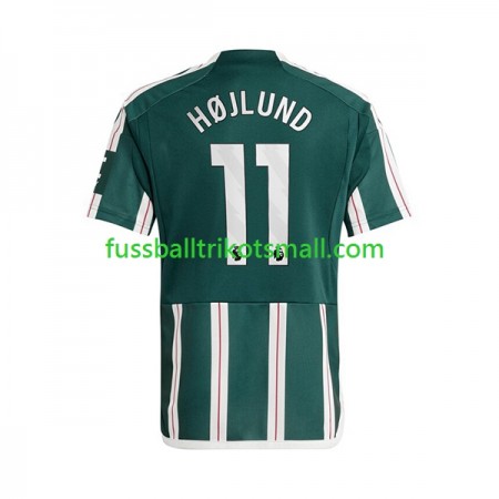 Fußballtrikots Manchester United Rasmus Hojlund 11 2023-2024 Kurzarm Auswärts-trikot kaufen